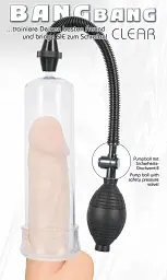Помпа для пеніса Bang Bang Penis Pump, 19.5 см (прозорий) - мініатюра 6