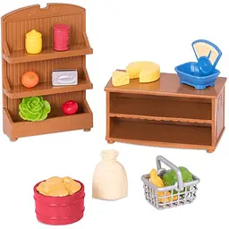Набір аксесуарів Продуктові полички Li'l Woodzeez det0018264