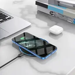 Безпровідна зарядка підставка Borofone BQ3 Pro на 15W Type-C 2A біла - мініатюра 5