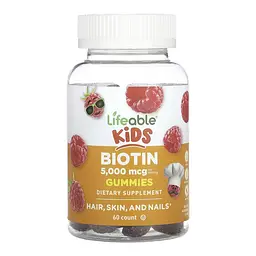 Біотин (для дітей) Biotin 5,000 mcg Kids - 60 gummies