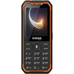 Мобільний телефон Sigma mobile X-style 310 Force Type-C, чорний/помаранчевий, 2 Nano-SIM, дисплей 2.8" цветной (240x320)