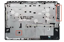 Корпус ноутбука / нижня частина від ноутбука Asus TUF Gaming A15 FA506, F15 FX506 (90NR06B6-R7D010) Оригінал від Asus, Нижня частина - мініатюра 2