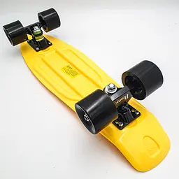 Пенні борд скейт 55х15см до 80кг ABEC 7 матові колеса скейтборд Penny Board Pastel Series жовтий - мініатюра 5