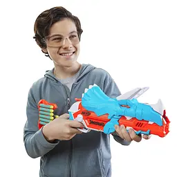 Бластер Hasbro Nerf Dino Тricera-Blast (F0803) - мініатюра 8