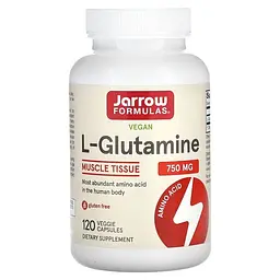 Амінокислота Jarrow Formulas L-Glutamine 750 мг, 120 вегакапсул