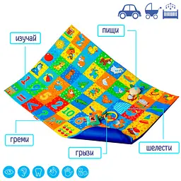 Набір Масік Весела ферма: розвиваючий килимок, кубики, книга-прорізувач (МС 040201-01) - мініатюра 5