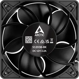 Корпусний вентилятор Arctic S12038-4K Black (ACFAN00296A) [175985] - мініатюра 3