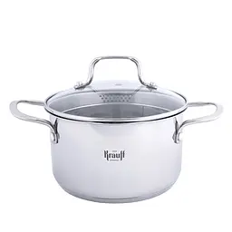 Каструля Krauff зі скляною кришкою 3.5 л 20 см (26-238-142)