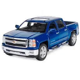 Колекційна машинка Chevrolet Silverado 2014 KT5381W (Blue) масштаб 1:42 Kinsmart