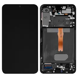 Дисплей Samsung S906 Galaxy S22 Plus 5G, чорний, з рамкою, Original (PRC), original glass