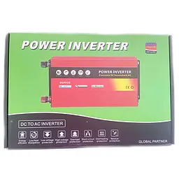 Автомобільний інвертор Inverter Expert Power Inverter 002 модифікована синусоїда Red 2 розетки 1 USB з 12V на 220V 3000W (11038) - мініатюра 6