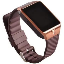 Розумний годинник Smart Watch DZ09 з крокоміром Brown (sw012-hbr) - мініатюра 3