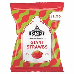 Цукерки Bonds Giant Strawbs Bags 130g