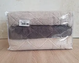 Набір турецьких махрових рушників Cestepe MicroCotton Premium 3 штуки 70x140 Eva 2 щільність 600 г/м2 - мініатюра 11