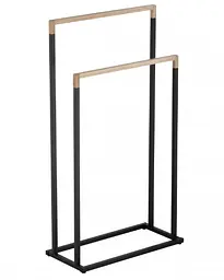 Вішалка для рушників Yoka Zola black bamboo P.ZOLA-2-BLK, Чорний матовий - мініатюра 2