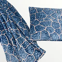 Набір для подорожі Ecotton 2 в 1 Подушка 40х40 плед 110х140 блакитний FL-087 (23605) - мініатюра 4
