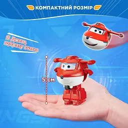 Ігрова фігурка-трансформер Super Wings Transform-a-Bots Джетт (Jett) 5 см (EU780010) - мініатюра 5