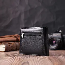 Чоловічий шкіряний портмоне ST Leather 11,5х9,5х1,5 см acs0028307 - мініатюра 7