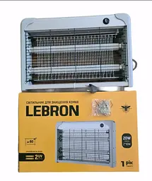 Електричний прилад для знищення комарів мух комах Lebron LML 20W потужністю 20 Вт - мініатюра 4