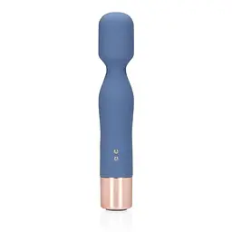 Вібратор Loveline Mini Wand 14.3 см синій - мініатюра 2