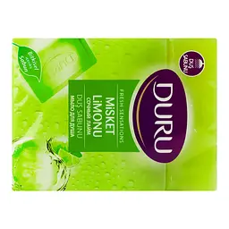Туалетне мило для душу Duru Fresh Sensations Соковитий лайм, 600 г (4 х 150 г) - мініатюра 5