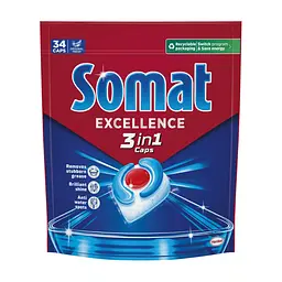 Таблетки для посудомийних машин Somat Excellence 3-in-1 34 шт. (9000101831986)