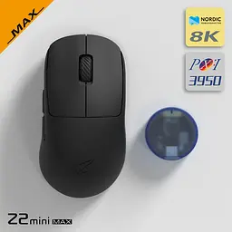 Бездротова миша Zaopin Z2 Mini Max / Три режими підключення / 8K / Сенсор PAW3950 / 30 000 DPI / Black - мініатюра 2