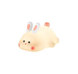 Світильник HOCO HX16 2W. 1200 mAh. Silicone lamp Rabbit