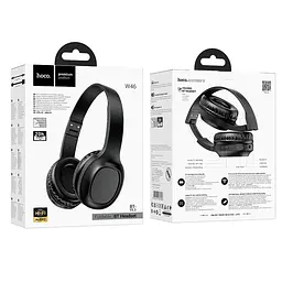 Бездротові навушники з мікрофоном Hoco W46 Charm BT Bluetooth 5.3 AUX 200 мАч Black (31654_2907103) - мініатюра 2