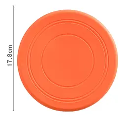 Силіконова літаюча тарілка-фризбі для собак Soft Silicone Dog Flying Disc, 1 шт.