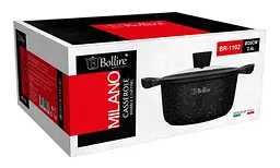 Каструля антипригарна з кришкою MILANO BOLLIRE 20 см 2.4 л - мініатюра 3