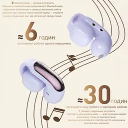 Бездротові навушники Inspire DX09 Purple - мініатюра 5
