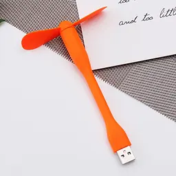 Вентилятор мобільний USB помаранчевий - мініатюра 4