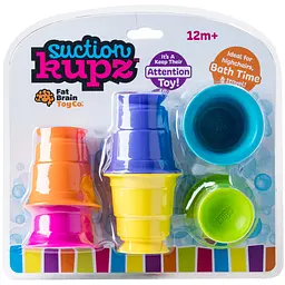 Іграшка Fat Brain Toys Suction Kupz М'які чашки тактильна 6 шт. (F183ML) - мініатюра 5