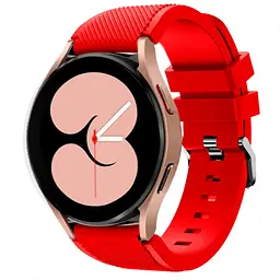 Ремінець для Samsung Galaxy Watch 5 40mm - червоний ширина кріплення 20мм силікон Watchbands Gear (W44-6WB99567427) - мініатюра 2