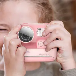 Дитяча фотокамера з моментальним друком Hoco DV200 Dual lens Pink - мініатюра 5