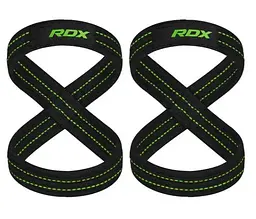 Силові ремені RDX Gym Lifting 8 Figure Straps Army Green M (WAC-W8AGN-M)