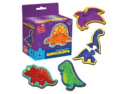 Гра розвиваюча VLADI TOYS "Динозаври" пазли магнітні VT1733-01 - мініатюра 2