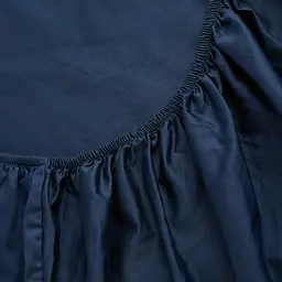 Простирадло на резинці МВМ My Home Елегія 90x200 см синє (BL-FS-22 DEEP BLUE)