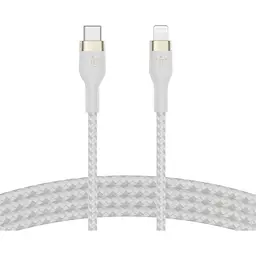 Кабель Belkin USB-C > Lightning заряджання/синхронізації 1м, Type-C, плетений, силіконовий, з ремінц teh0013624