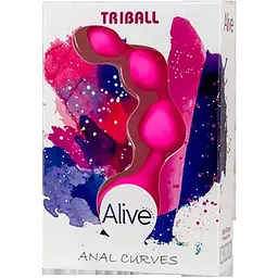 Анальні кульки Alive Triball Pink - мініатюра 2