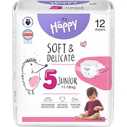 Подгузники детские одноразовые Bella Baby Happy Junior 5 (11-18 кг) 12 шт.