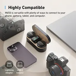 Мікрофонна радіосистема Anker AnkerWork M650 (2 TX + 1 RX) Combo Black [150884] - мініатюра 8