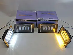 Протитуманні фари LED фари ВАЗ 2110-15 / 60W / Лінза / Регулювання висоти / Жовте та біле світло 1 шт. - мініатюра 4