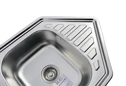 Кухонна мийка Romzha Meduza 1.5C Textura RO49645, Сірий - мініатюра 7