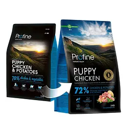 Сухий корм Profine Puppy Chicken and Potatoes для цуценят та юніорів усіх порід, з куркою та картоплею, 3 кг - мініатюра 3