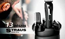 Універсальний акумуляторний тример Straus ST/GK-0410 11в1 машинка для стриження волосся бороди Чорний - мініатюра 2
