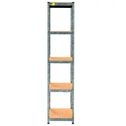 Металевий стелаж Emby Light Series (розмір 2400х450x300мм) 5 полиць ДСП до 100кг Оцинкований - мініатюра 3