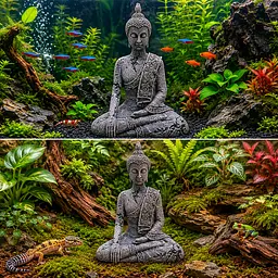 Декорація Hobby Nirva 15,5x10x20,5 см - Zen-статуя для акваріума і тераріуму (41723) - мініатюра 3