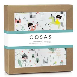 Пелюшки фланелеві Cosas Princess & Prince 80х100 см, рожеві